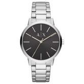 Armani Exchange Men’s Quartz Silver Stainless Steel Black Dial 42mm Watch AX2700